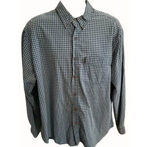 Abercrombie Fitch Mens Large Long Sleeve Checkered Button Down Shirt Cotton